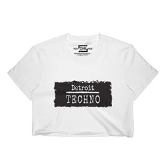 DHK Detroit Techno Cropped T-Shirt (White)