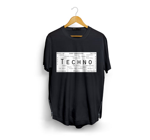 Black Global Techno T-Shirt