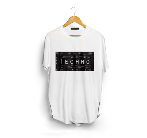 White Global Techno T-Shirt